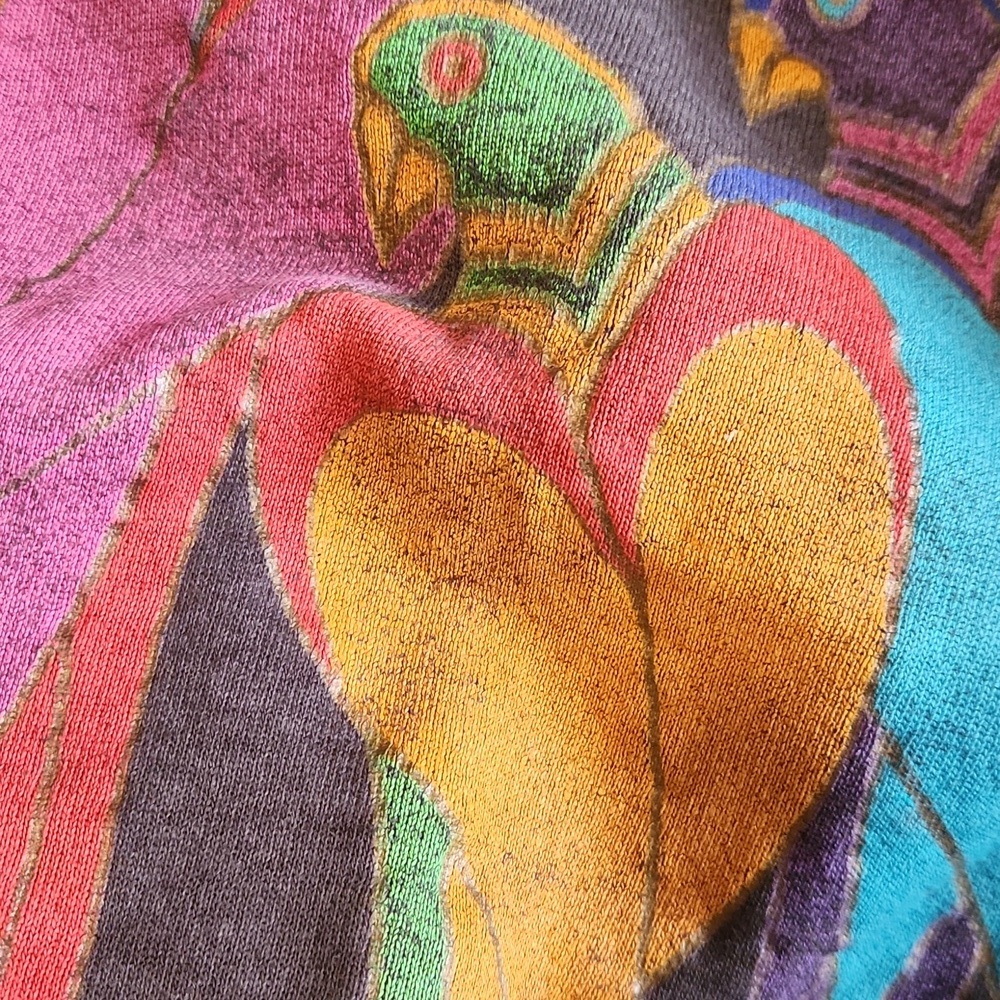 Vintage Laurel Burch Bird Graphic Crewneck Sweatshirt - Picture 10 of 11